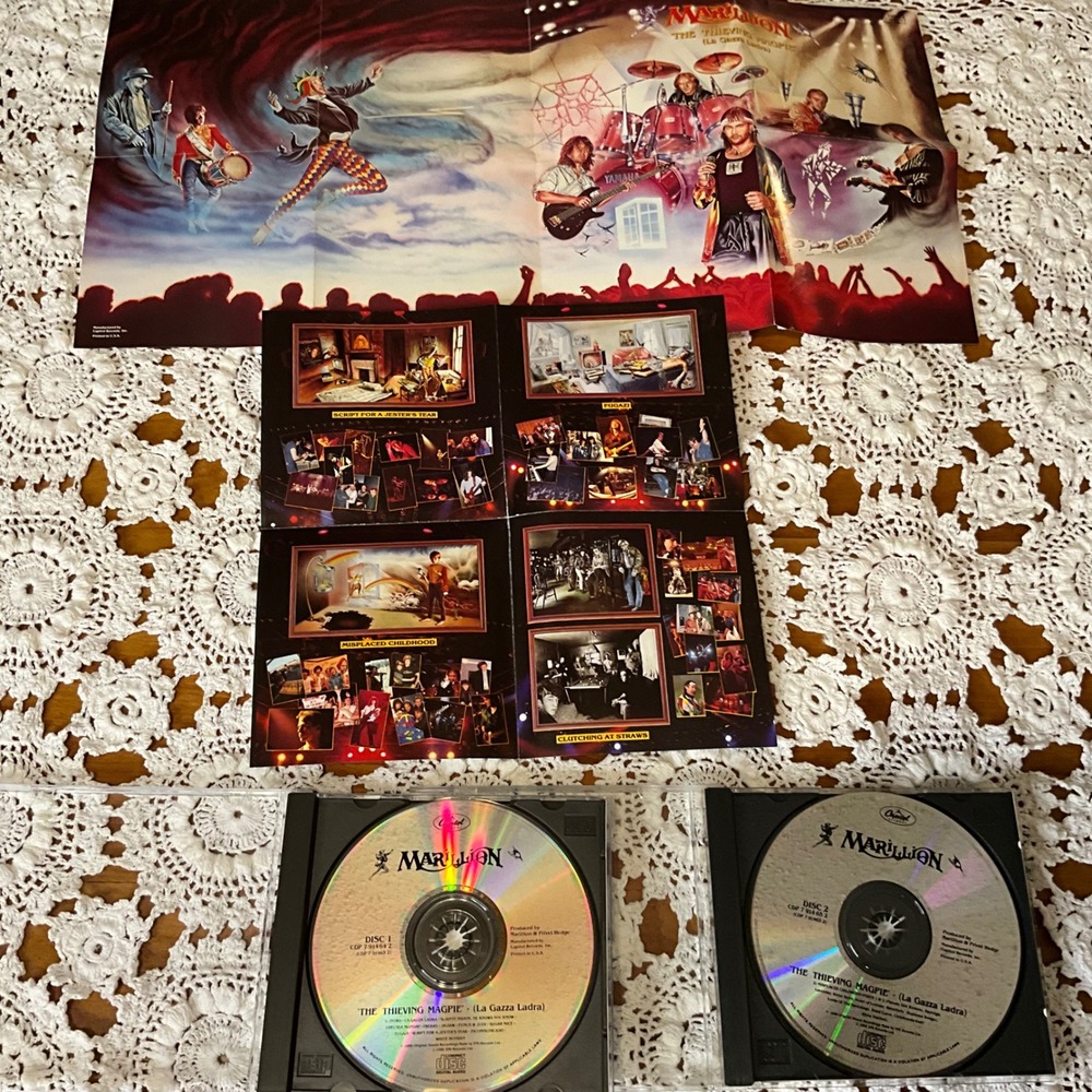Marillion The Thieving Magpie La Gazza Ladra 2 CD Set With‎ Poster And Booklets